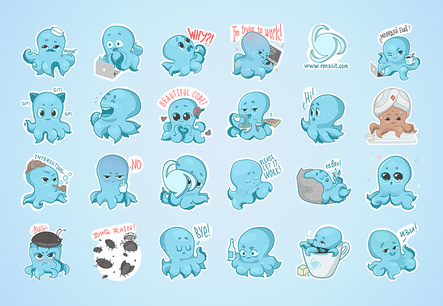 stickers no Telegram